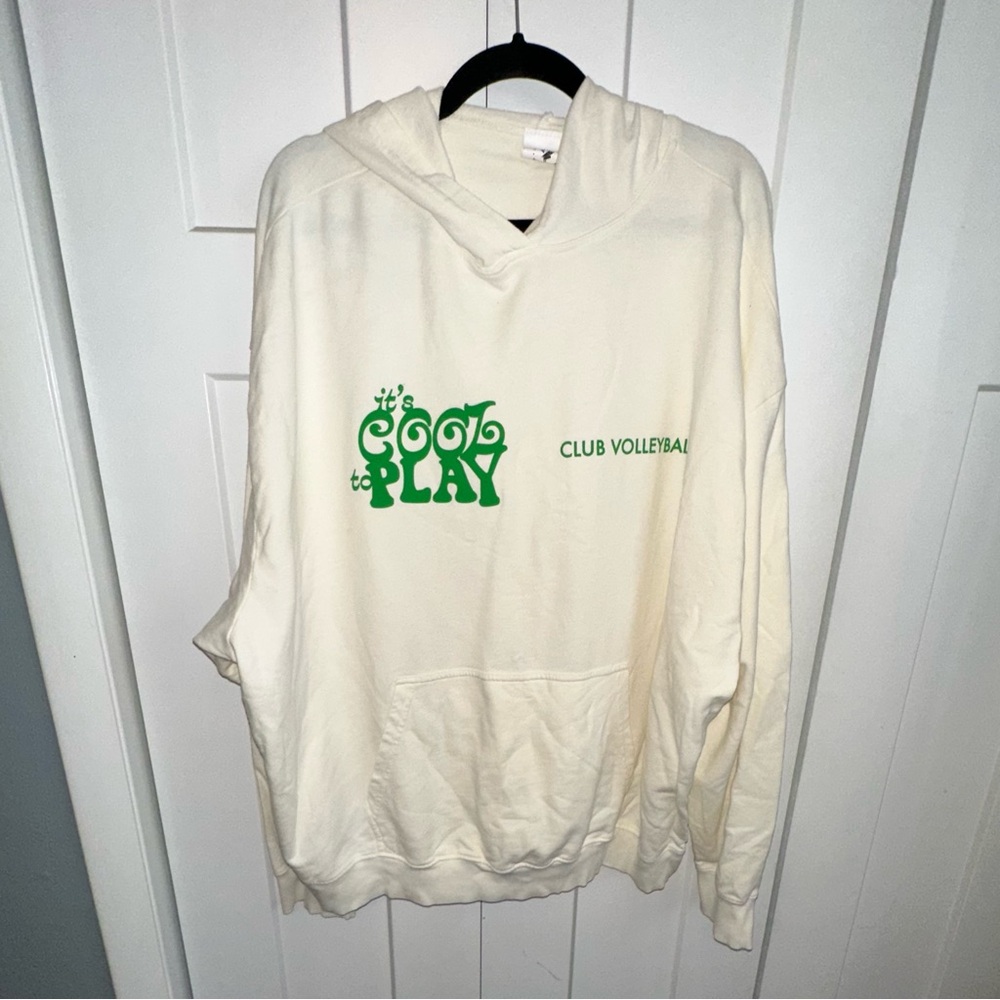 Cream It’s Cool to Play Volleyball Hoodie for Men